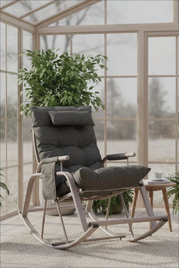 Sallanan Sandalye, Minderli Baba Koltuğu, Metal Tv Koltuğu, Dinlenme Koltuğu, Emzirme Koltuğu